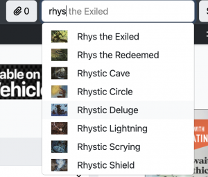 edhrec searchbar variant